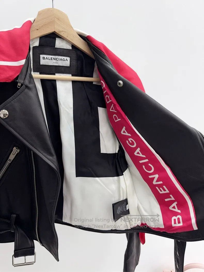 Balenciaga Balenciaga Black Leather Jacket, Size 36, Scarf Removable Size XS / US 0-2 / IT 36-38 - 7 Thumbnail