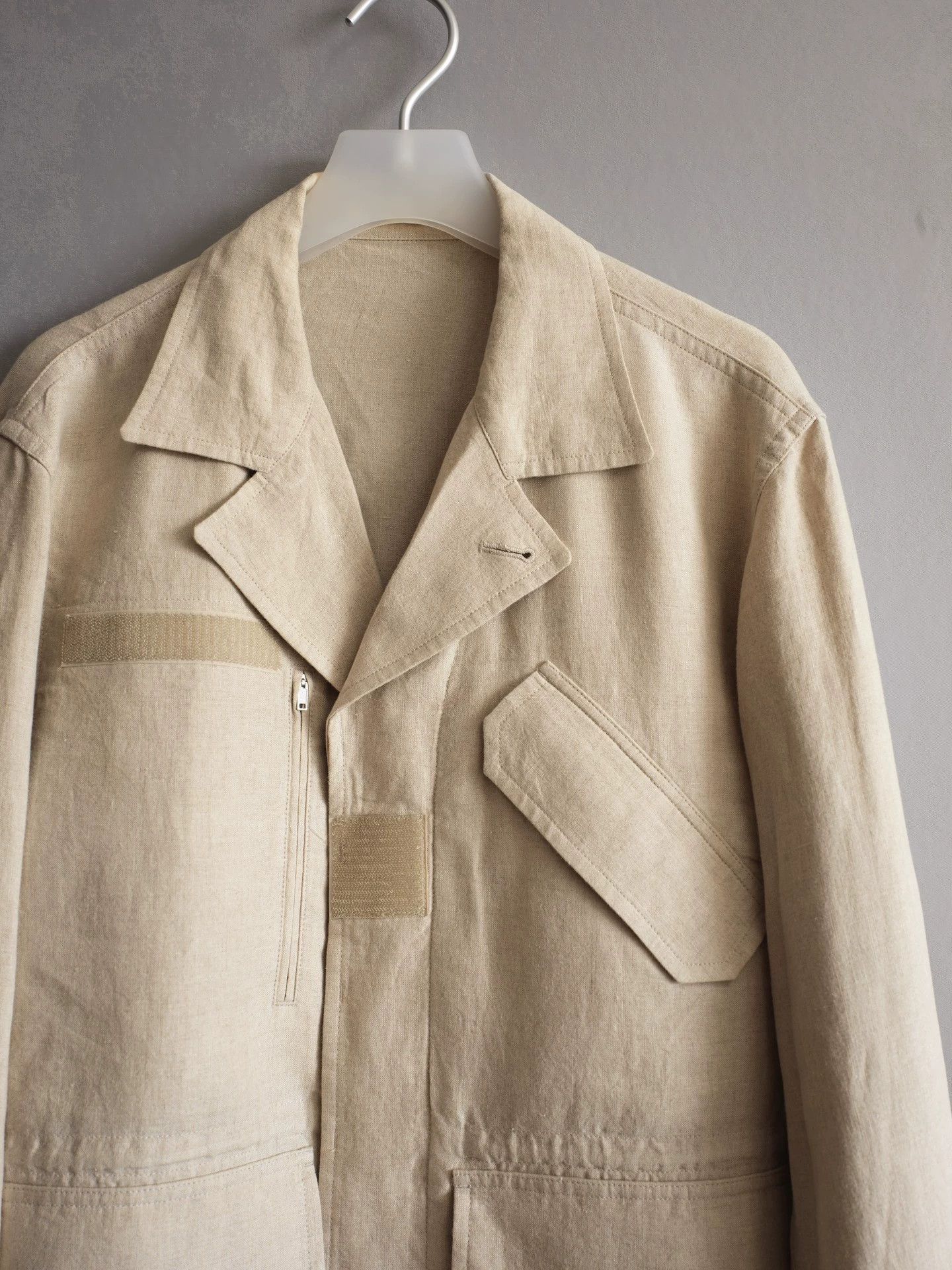 Yohji Yamamoto Yohji Yamamoto 04SS Drawstring Velcro Pleated Jacket Size US M / EU 48-50 / 2 - 4 Thumbnail