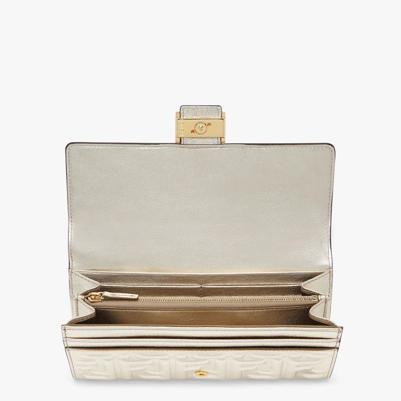Fendi o1s1wg111125 Size: OS/ Baguette Continental Wallet in Golden Size ONE SIZE - 3 Thumbnail