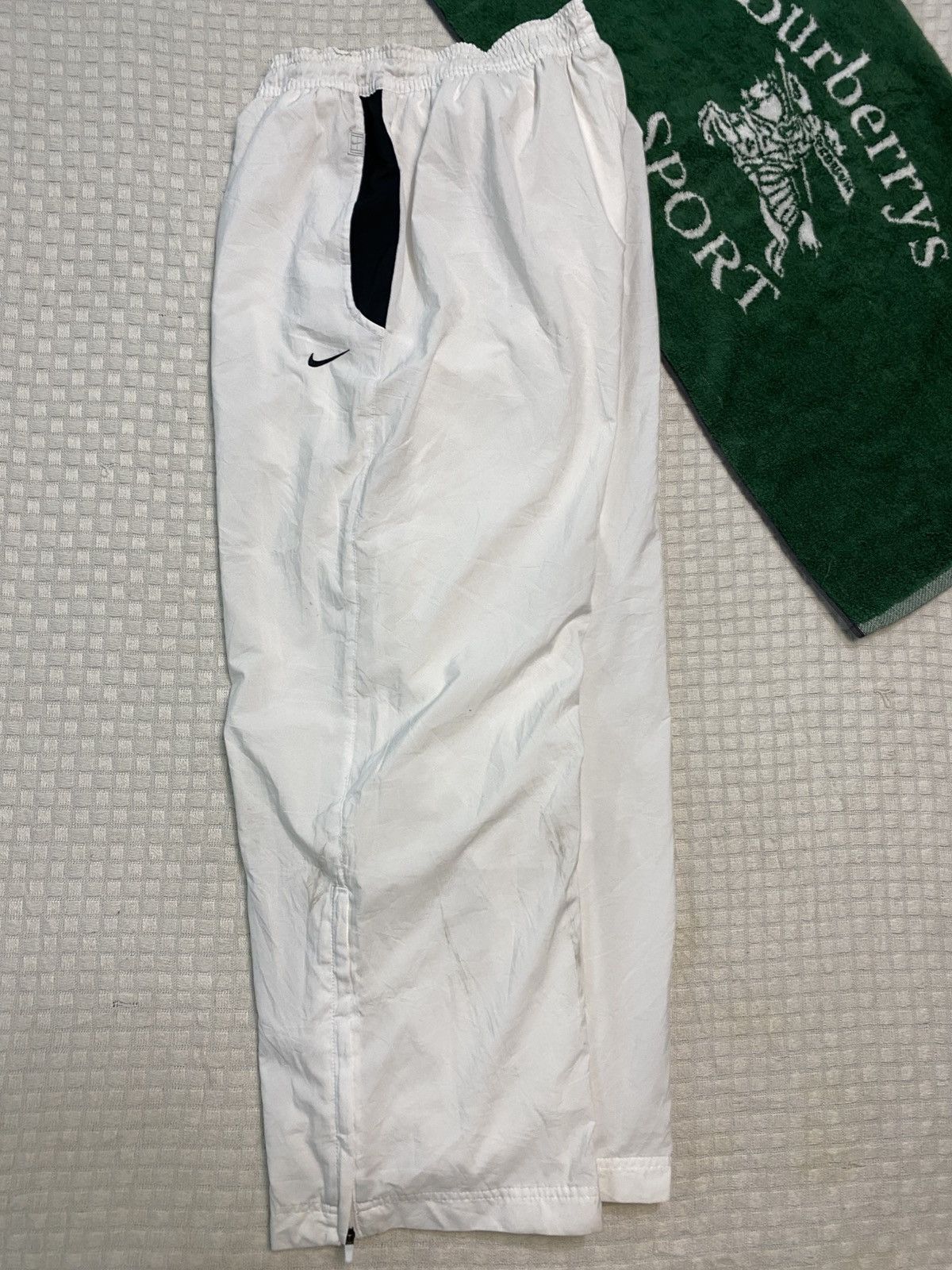 Carhartt Wip × Nike 💥 VINTAGE NIKE COURT 90S BAGGY WIDE LEG TRACK PANTS Y2K Size US 26 / EU 42 - 1 Thumbnail