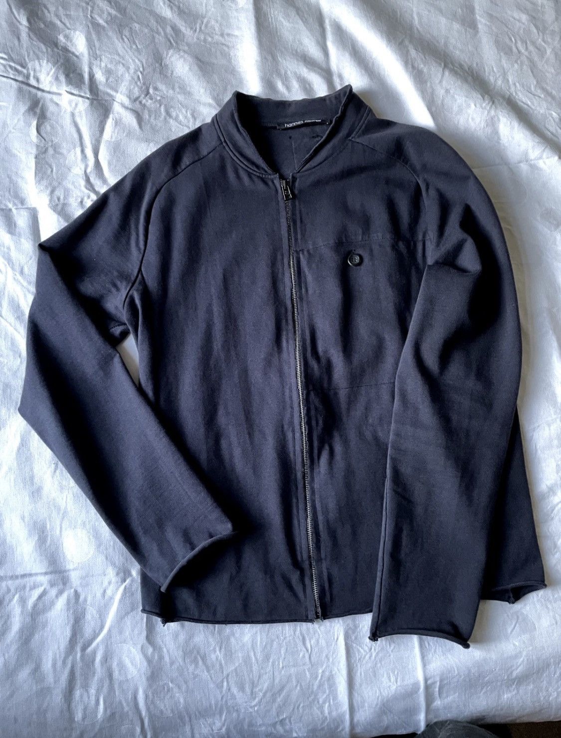 hannes roether Dark blue zip pullover by Hannes Roether Size US M / EU 48-50 / 2 - 1 Thumbnail