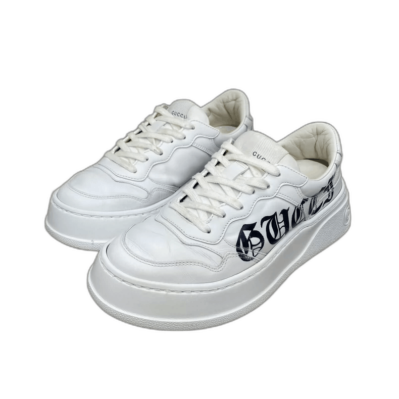 Gucci Gucci White Graphic Sneakers-2505 Size US 6 / IT 36 - 1 Thumbnail