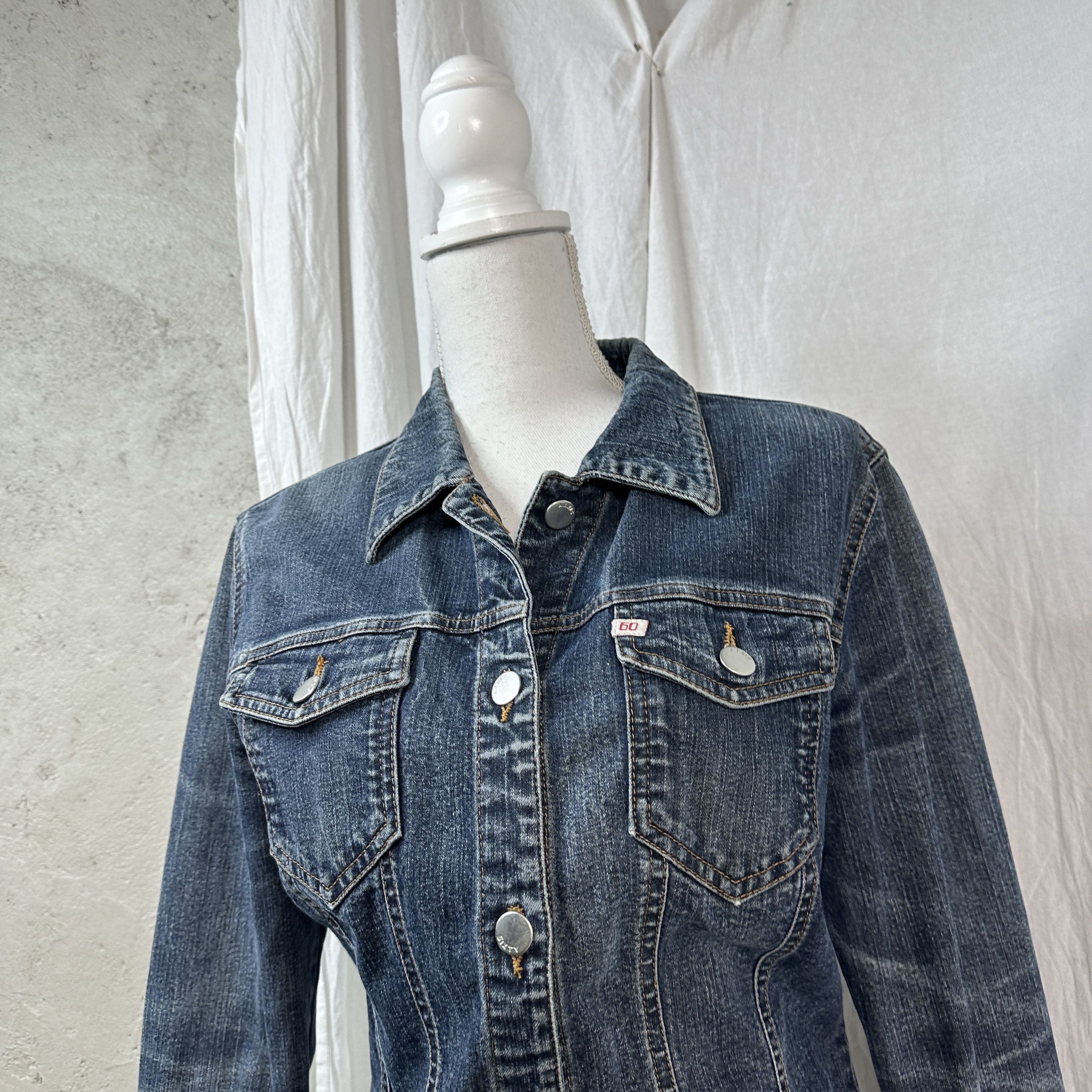Miss Sixty × Vintage Miss Sixty Y2K Vintage Fitted Denim Jacket Size M / US 6-8 / IT 42-44 - 8 Thumbnail