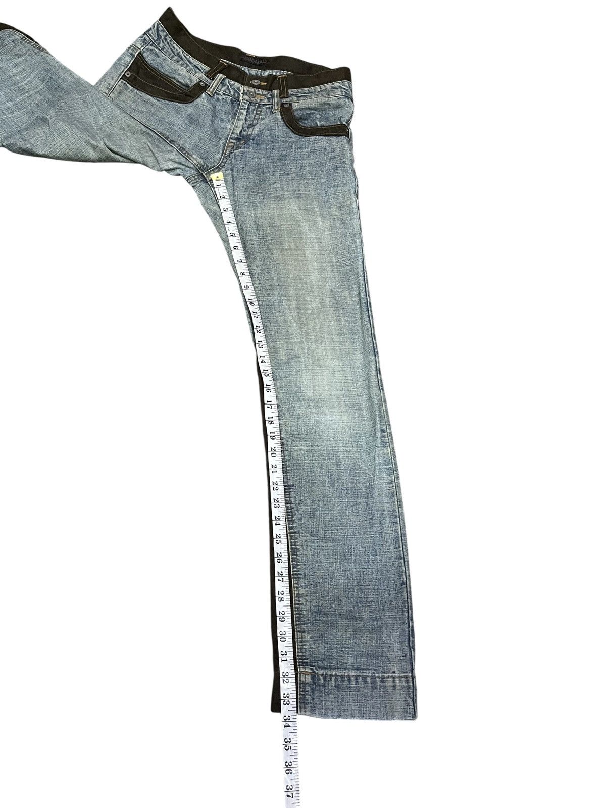 Morgan Homme Vintage Morgan Homme Japan Hybrid Mudwash Double Waist Jeans Size US 30 / EU 46 - 12 Thumbnail