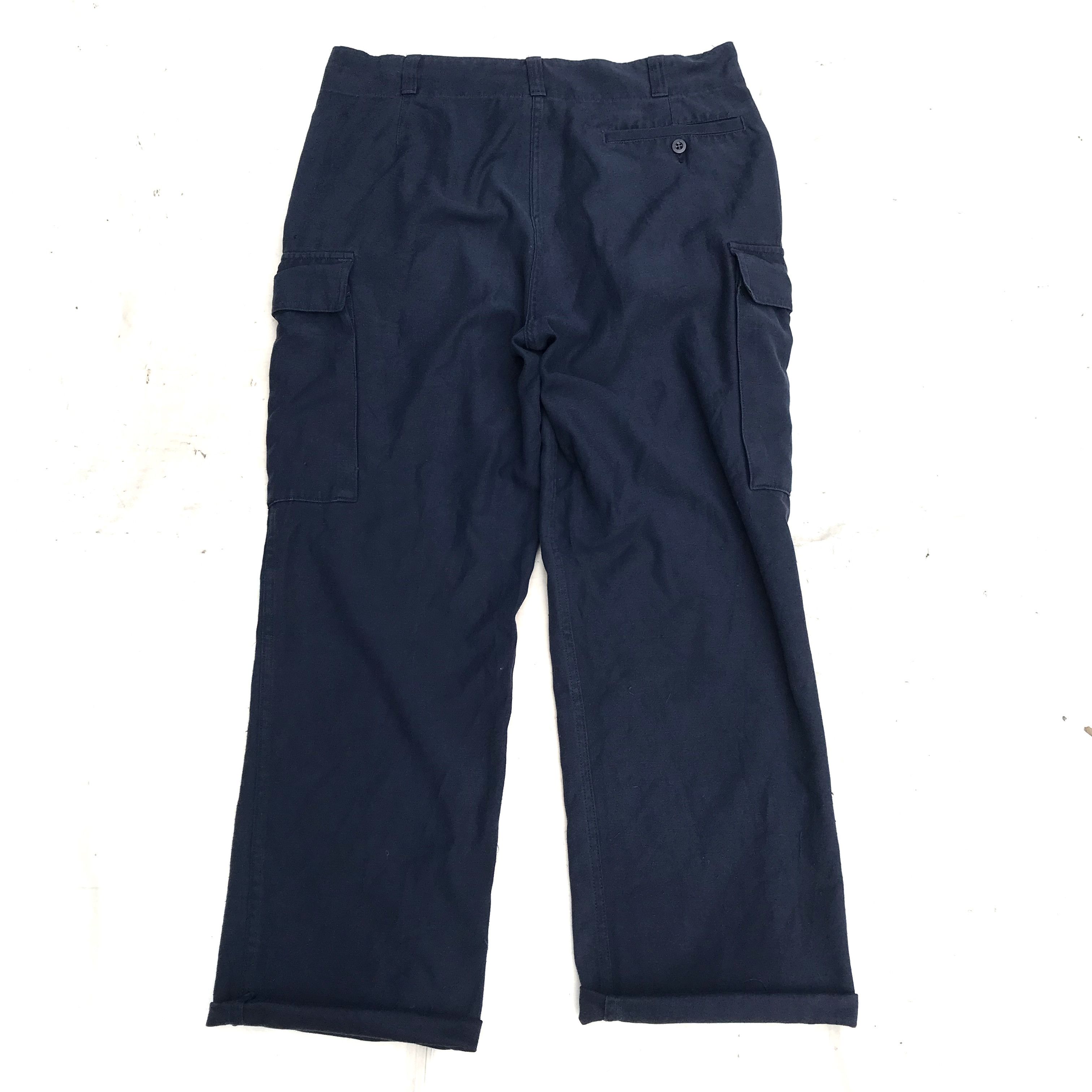 Aeronautica Militare German Army Navy Blue Cargo Pants Kordax Gmbh Hannover Rare Size US 34 / EU 50 - 7 Thumbnail