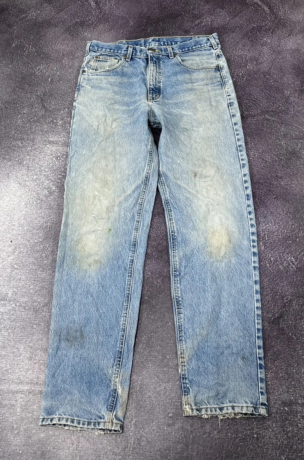 Carhartt × Vintage Vintage Carhartt Faded Blue Denim Relaxed Fit Hype Jeans Size US 34 / EU 50 - 2 Thumbnail