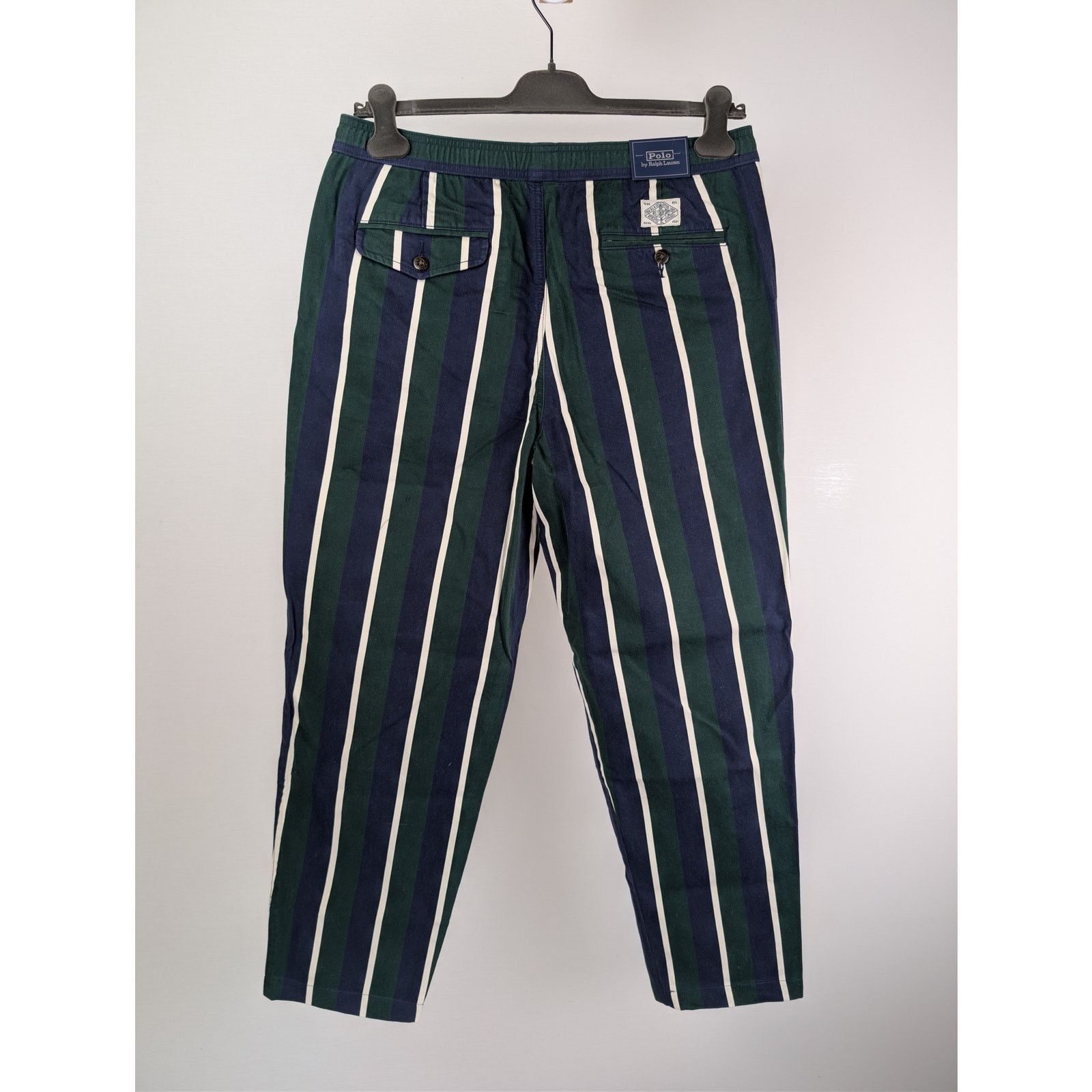 Polo Ralph Lauren o1rshd1 CC20 Relaxed Fit Striped Sateen Trouser Multicolor Size US 32 / EU 48 - 10 Thumbnail