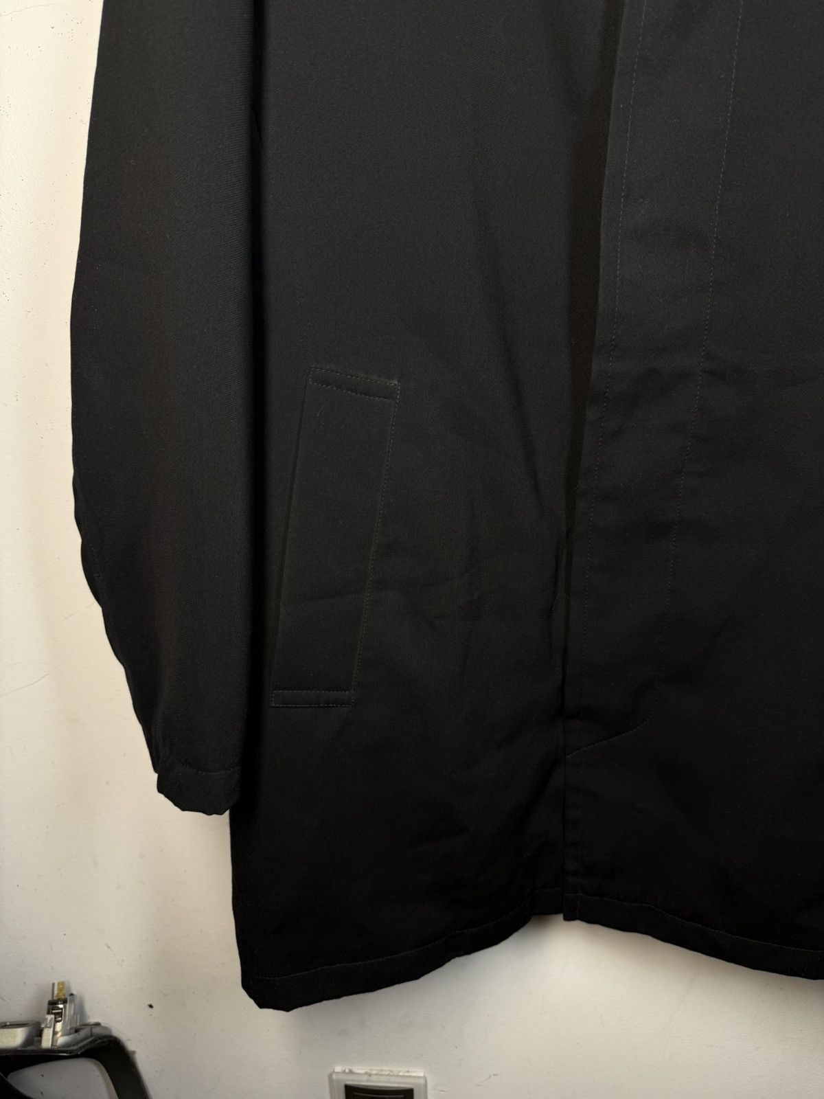 Yves Saint Laurent Warmed YSL Jacket Coat Black Long 90s Vintage Autumn Size US L / EU 52-54 / 3 - 12 Thumbnail
