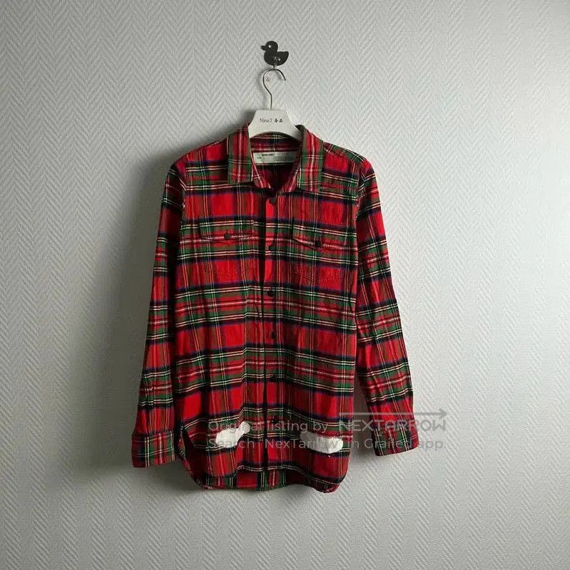 Off-White Off-White Red Cotton Blend Men's Shirt . Size US XS / EU 42 / 0 - 1 Thumbnail