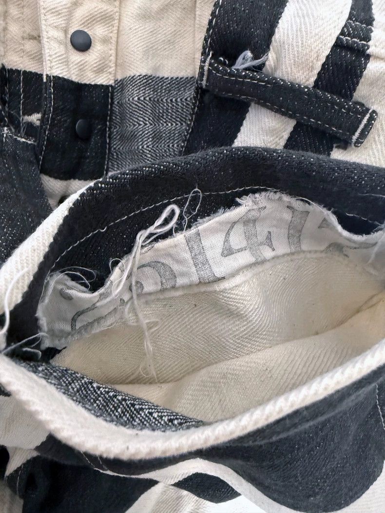 The Real McCoy's The Real McCoys SiseS Prisoner Trousers with Black and Whit Size US 31 - 7 Thumbnail
