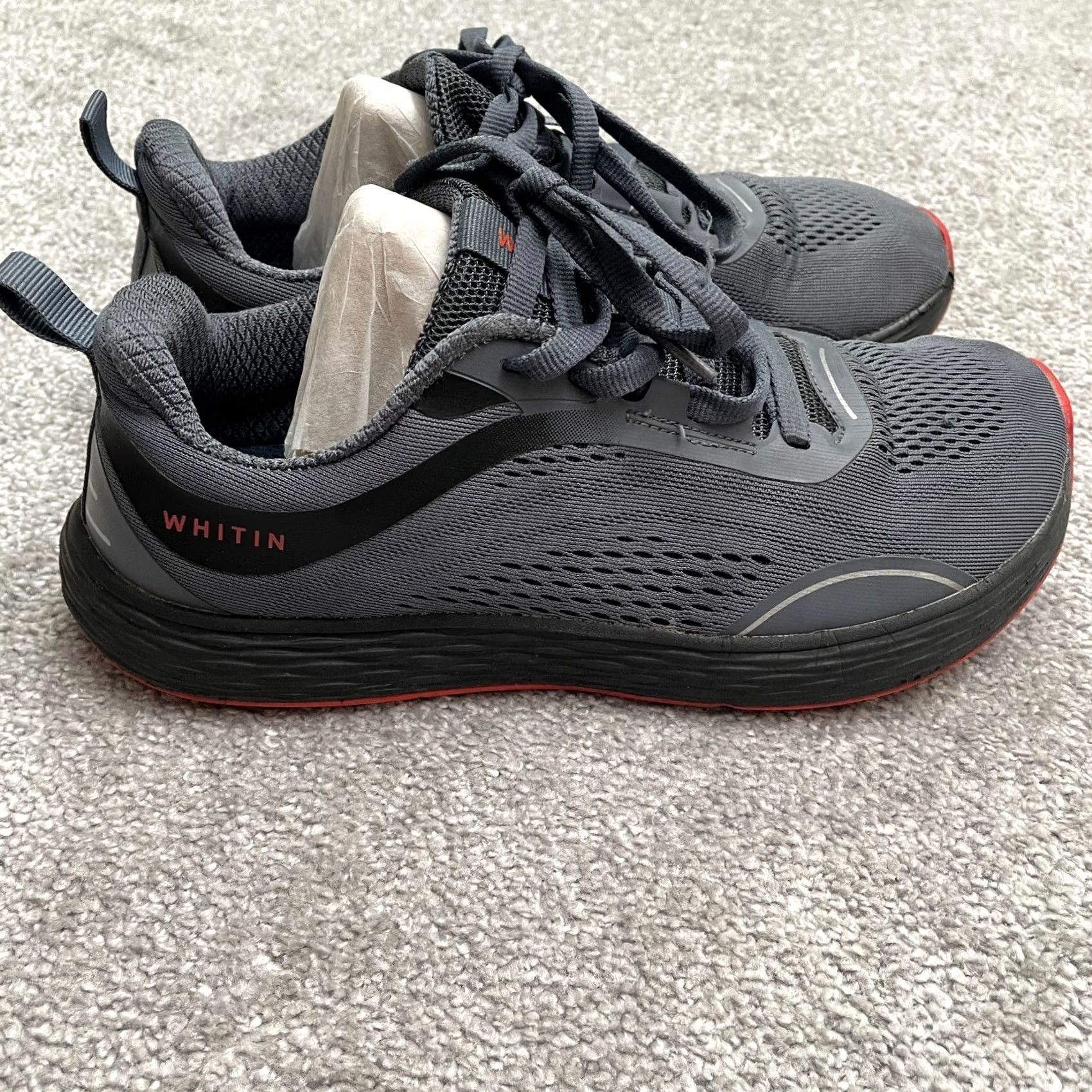 Vintage WHITIN Athletic Shoes Mens 10 Gray Low Top Sneaker Lightweight Running Sports Size US M / EU 48-50 / 2 - 3 Thumbnail