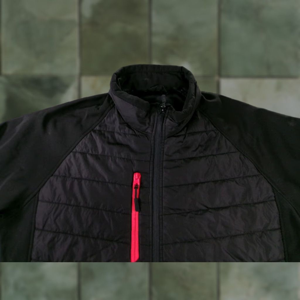Vintage i5 Apparel Quilted Jacket Mens XL Black Polyester Insulated Full Zip Pockets Winter Active Jacket Size US XL / EU 56 / 4 - 1 Thumbnail