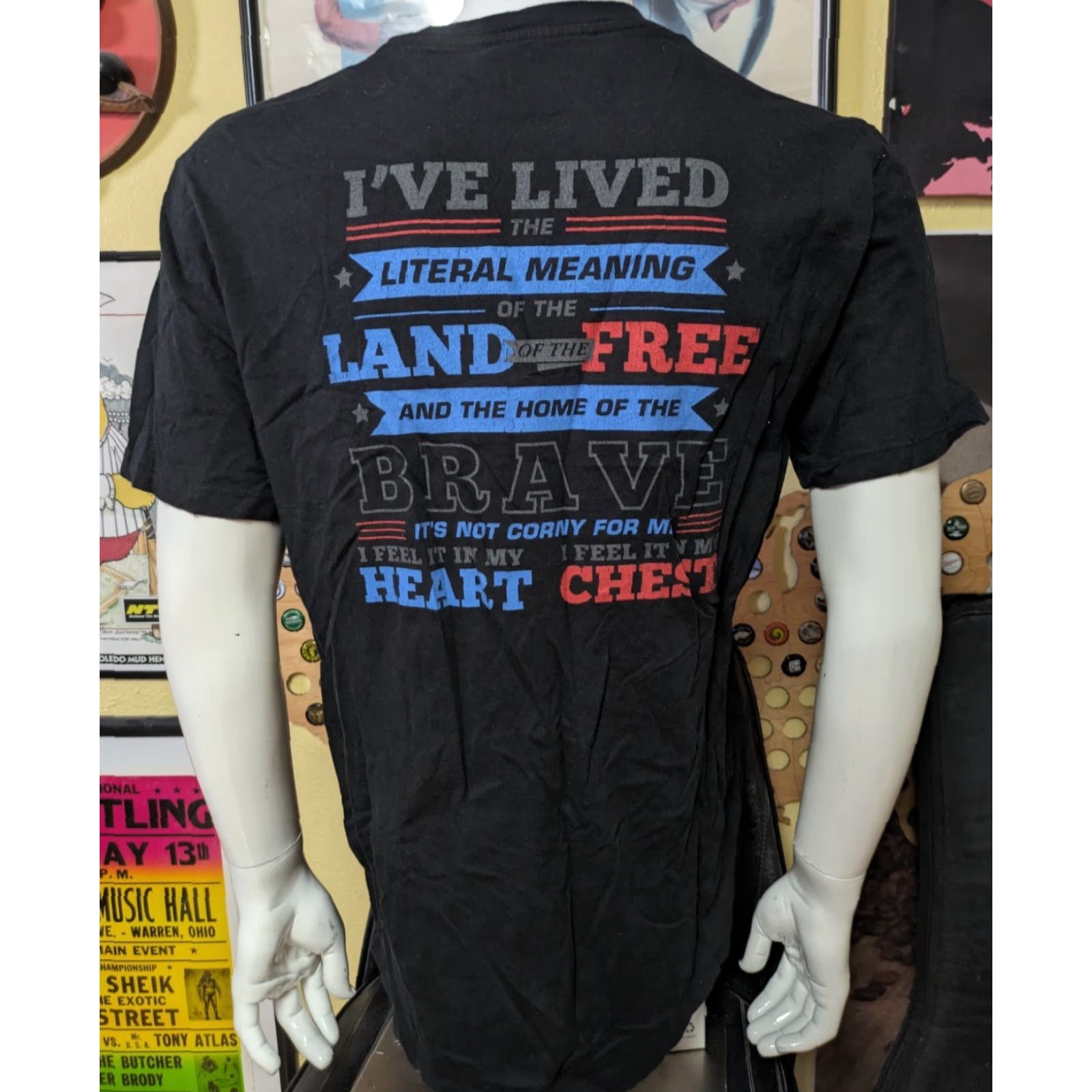 Vintage Chris Kyle God Country Family T Shirt Large Black CK Frog Foundation Navy SEAL Sniper Shirt Size US L / EU 52-54 / 3 - 3 Thumbnail