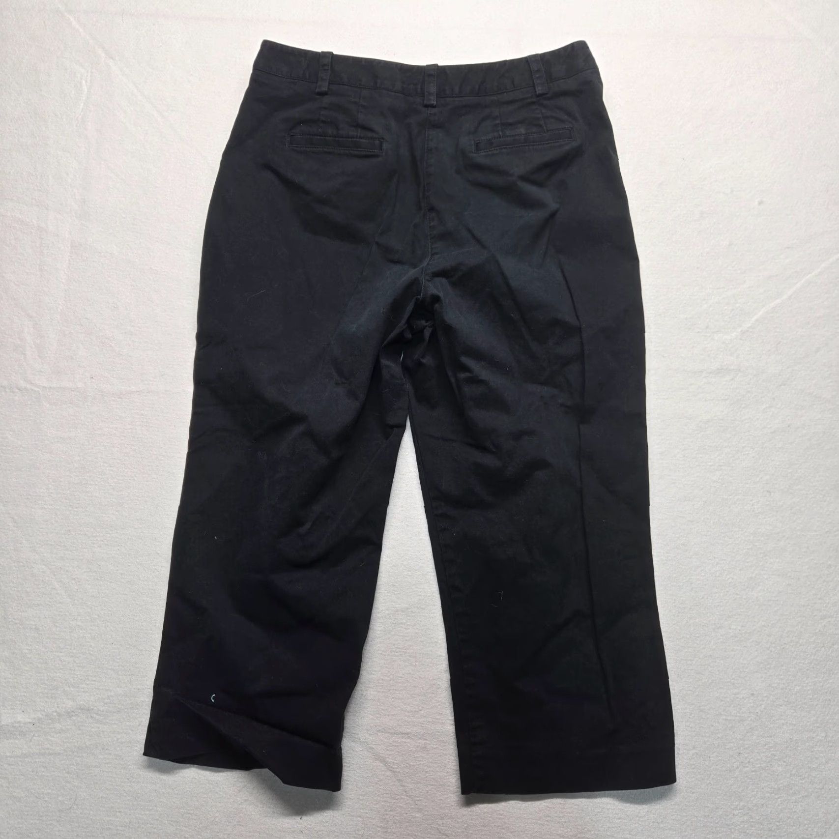 Liz Claiborne Liz Claiborne Pants Dress Black Solid Flat Front Straight Regular Size 12 Womens Size 34" / US 12 / IT 48 - 8 Thumbnail