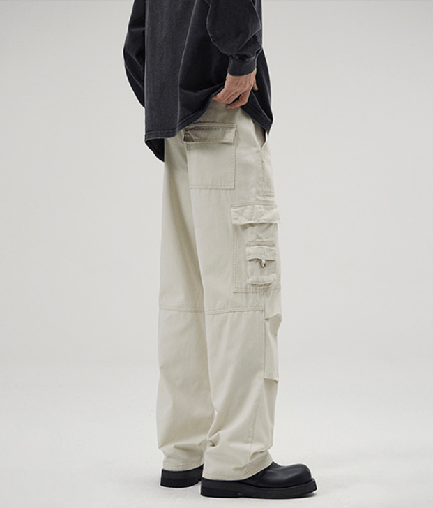 Japanese Brand × Jean Washed vintage multi-pocket baggy cargo jeans Size US 32 / EU 48 - 5 Thumbnail