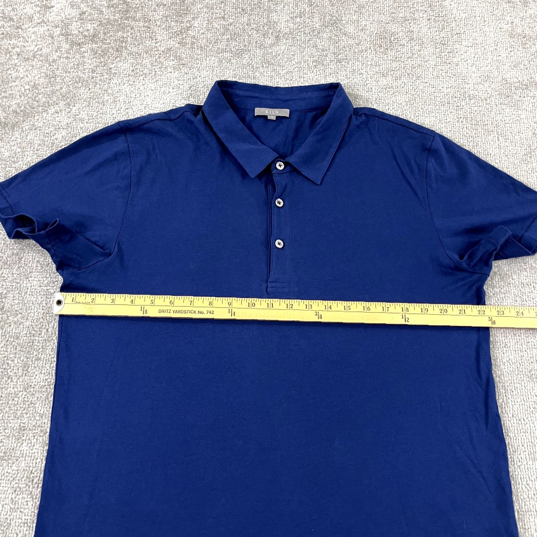 Vintage KILN Polo Shirt Mens Medium Blue 100% Cotton Premium USA Made Apparel Golf Preppy Classic Size US M / EU 48-50 / 2 - 4 Thumbnail