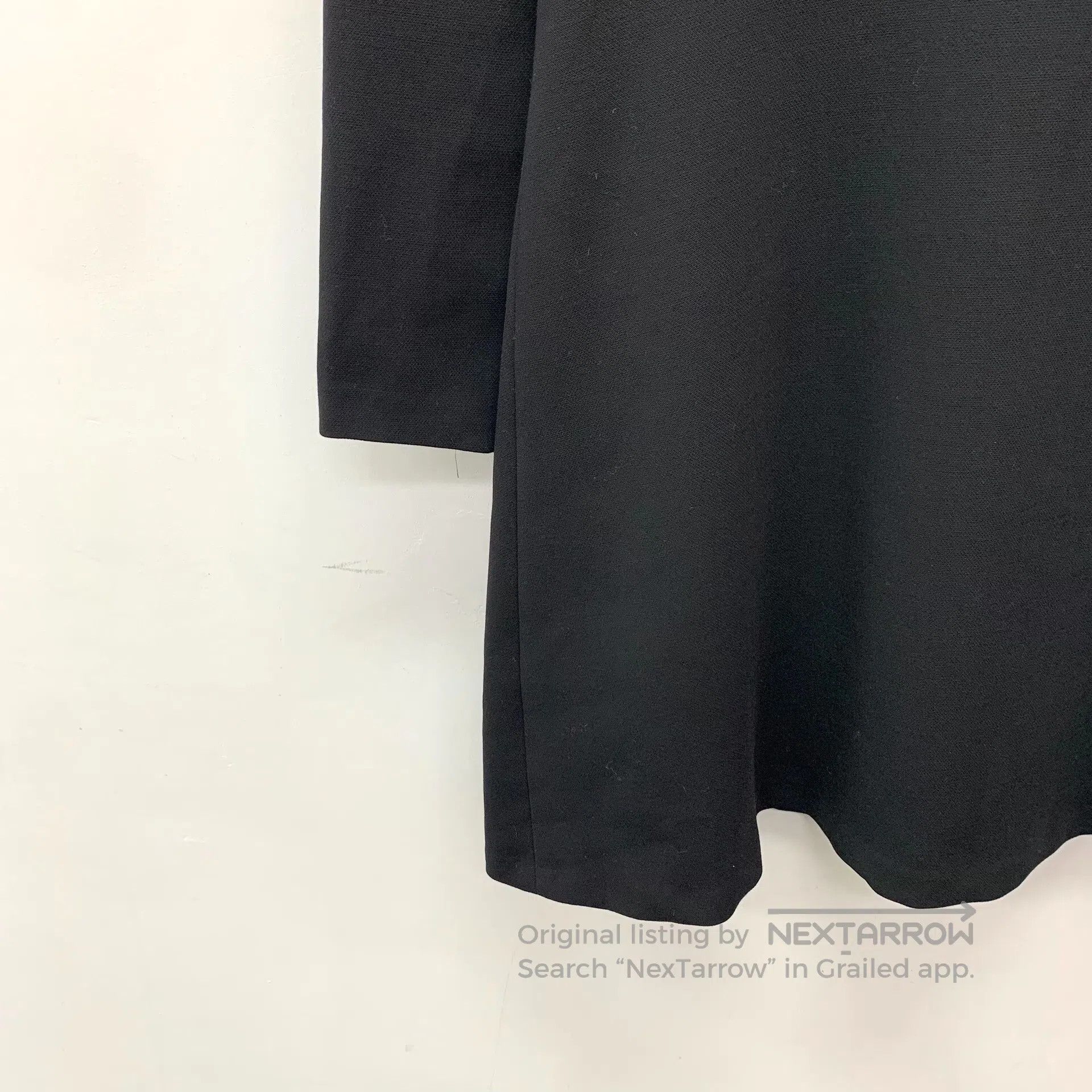 Sandro SANDRO Black Lace Collar Long Sleeve Dress| Size S / US 4 / IT 40 - 4 Thumbnail