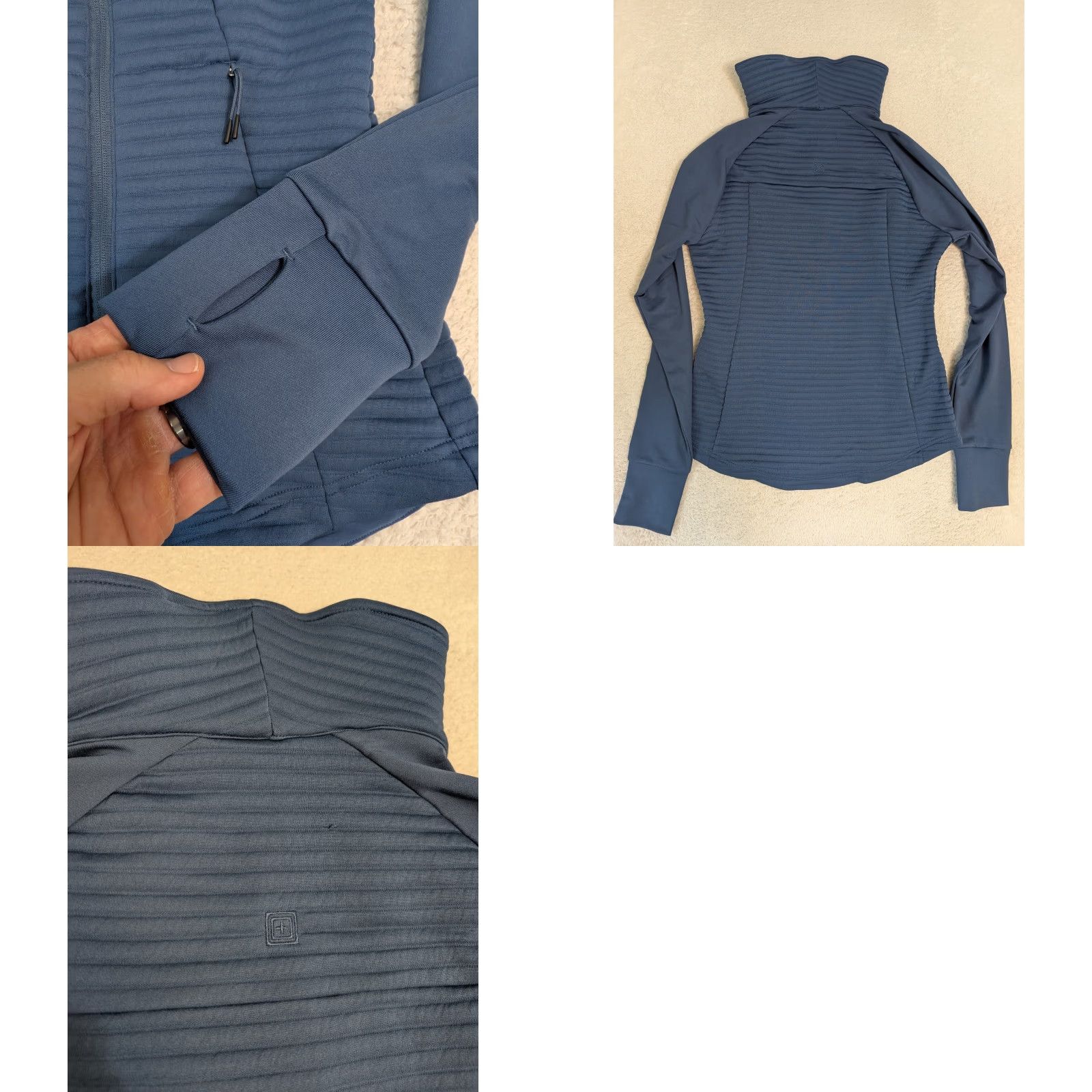 Vintage VINTAGE 5.11 Tactical Crystal Hybrid Jacket Womens SM Asymmetrical Full Zip Blue Size S / US 4 / IT 40 - 8 Thumbnail