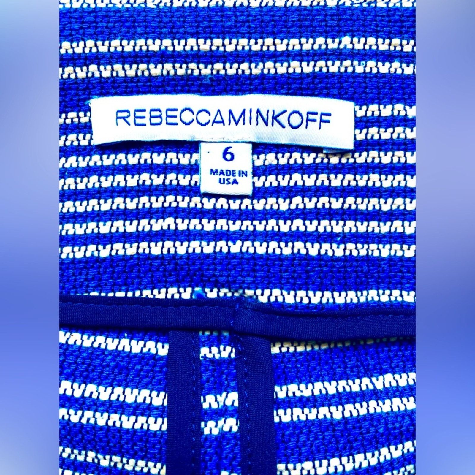 Rebecca Minkoff REBECCA MINKOFF ASYMMETRICAL TEXTURED STRIPE SKIRT Size 28" / US 6 / IT 42 - 3 Thumbnail