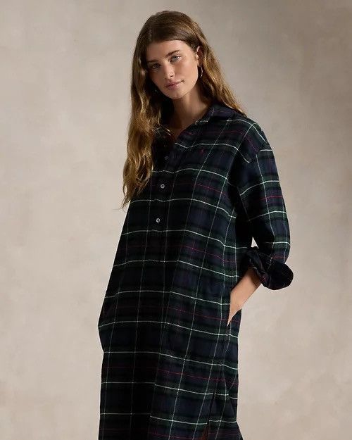 Polo Ralph Lauren × RRL Ralph Lauren 🔥Women’s Polo Ralph Lauren Plaid Cotton Shirdress RRP: 380$ Size S / US 4 / IT 40 - 4 Thumbnail