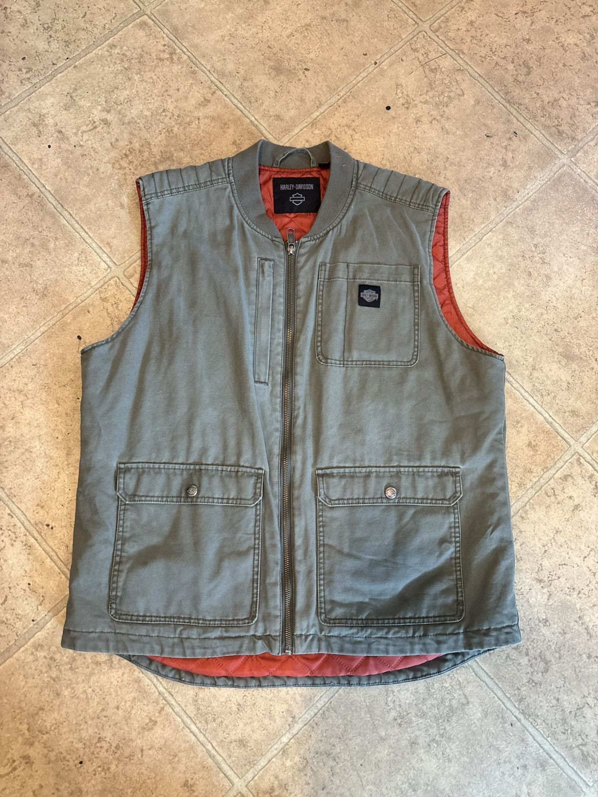 Harley Davidson Harley Davidson Canvas Vest Size US L / EU 52-54 / 3 - 4 Thumbnail