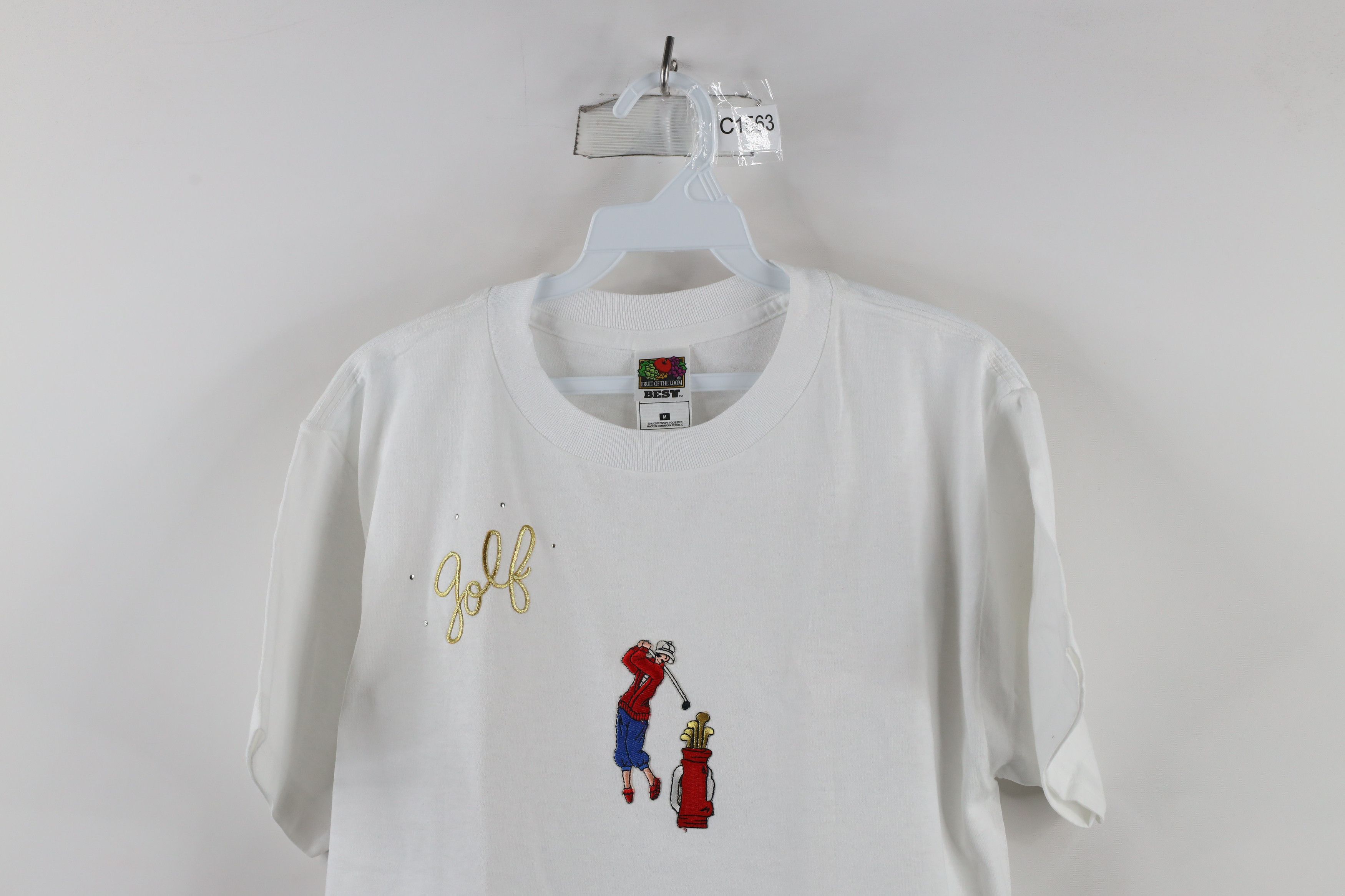 Vintage Vintage 90s Streetwear Golf Short Sleeve T-Shirt White Size M / US 6-8 / IT 42-44 - 2 Thumbnail
