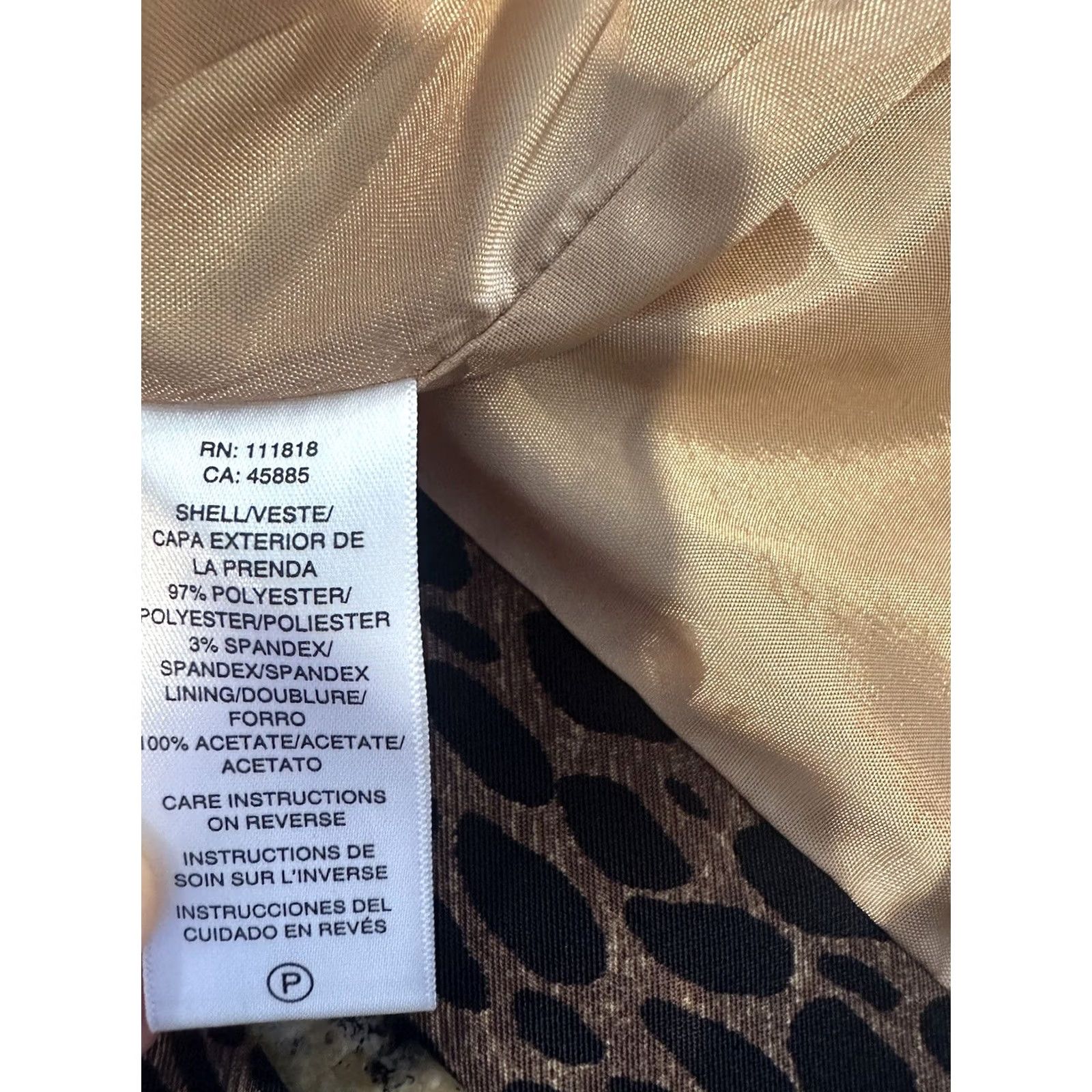 Michael Kors Michael Kors Leopard Animal Print Sleeveless Sheath Midi Dress 14 Multicolor Womens Size XL / US 12-14 / IT 48-50 - 8 Thumbnail