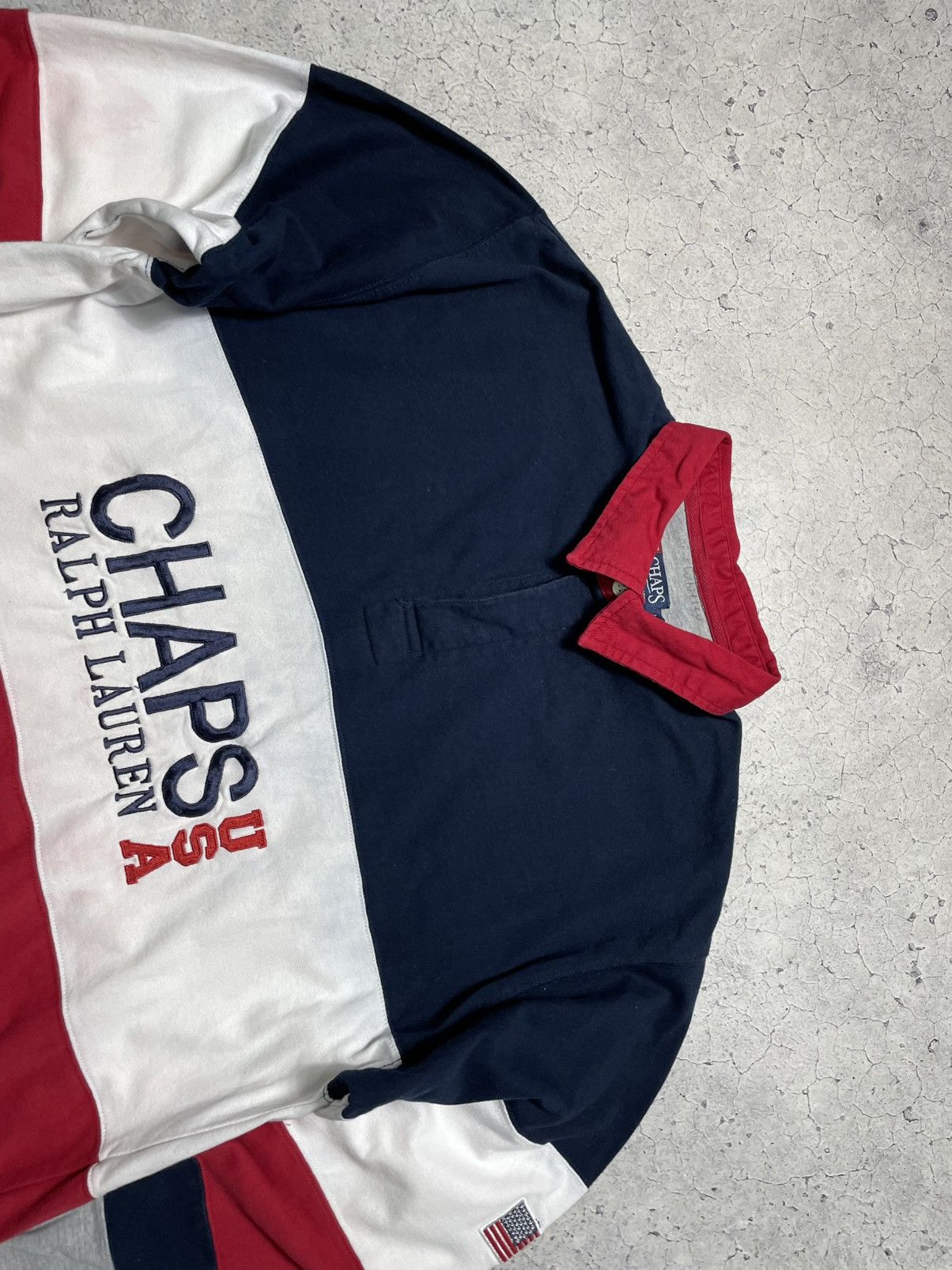 Polo Ralph Lauren Vintage Polo Ralph Lauren Chaps Rugby Sweatshirt Big Logo Size US L / EU 52-54 / 3 - 5 Thumbnail