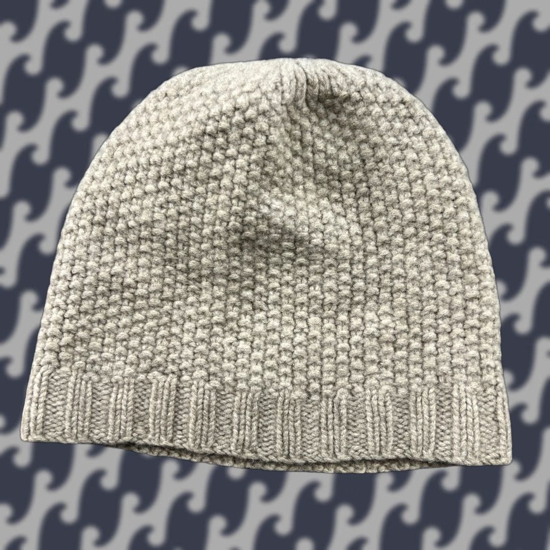 Vintage Hemisphere Beanie Hat Womens 100% Cashmere One Size Beige Mens Womens Girls Boys Size ONE SIZE - 1 Thumbnail