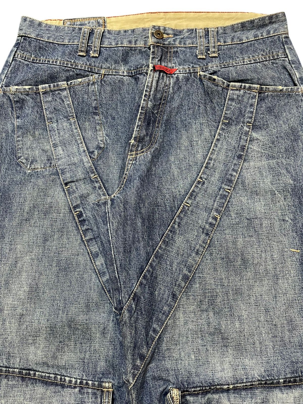 Marithe + Francois Girbaud Vintage Marithe Francois Girbaud Avant Garde Baggy Jeans Size US 36 / EU 52 - 4 Thumbnail