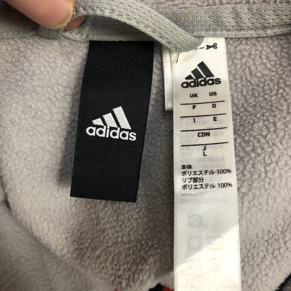 Vintage Vintage Adidas Big Logo Zipper Ups Hoodie Jacket Size US M / EU 48-50 / 2 - 9 Thumbnail