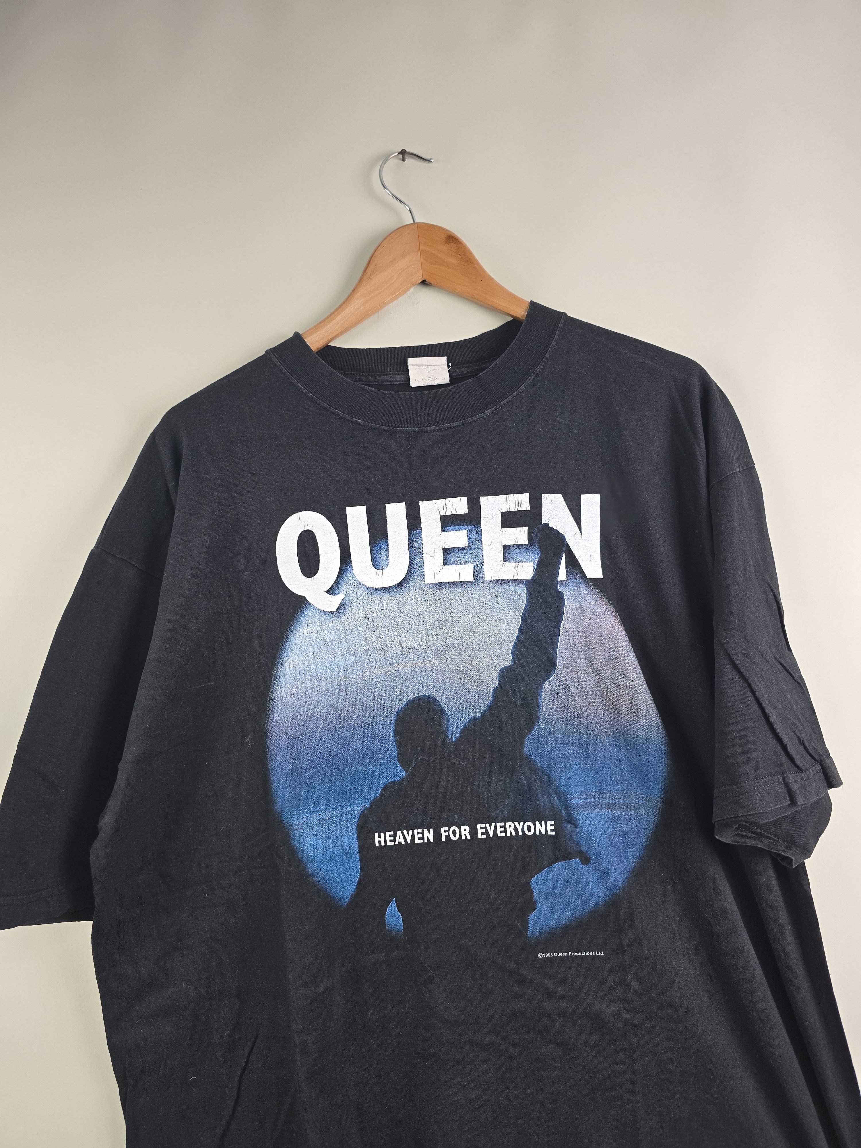 Band Tees × Vintage 90s Queen Freddie Mercury Heaven for everyone XL 23" 30" Size US XL / EU 56 / 4 - 2 Thumbnail