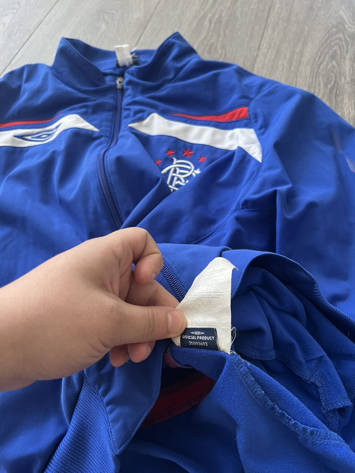 Umbro × Vintage Vintage Umbro Rangers Football Track Jacket Soccer Size US XXL / EU 58 / 5 - 10 Thumbnail