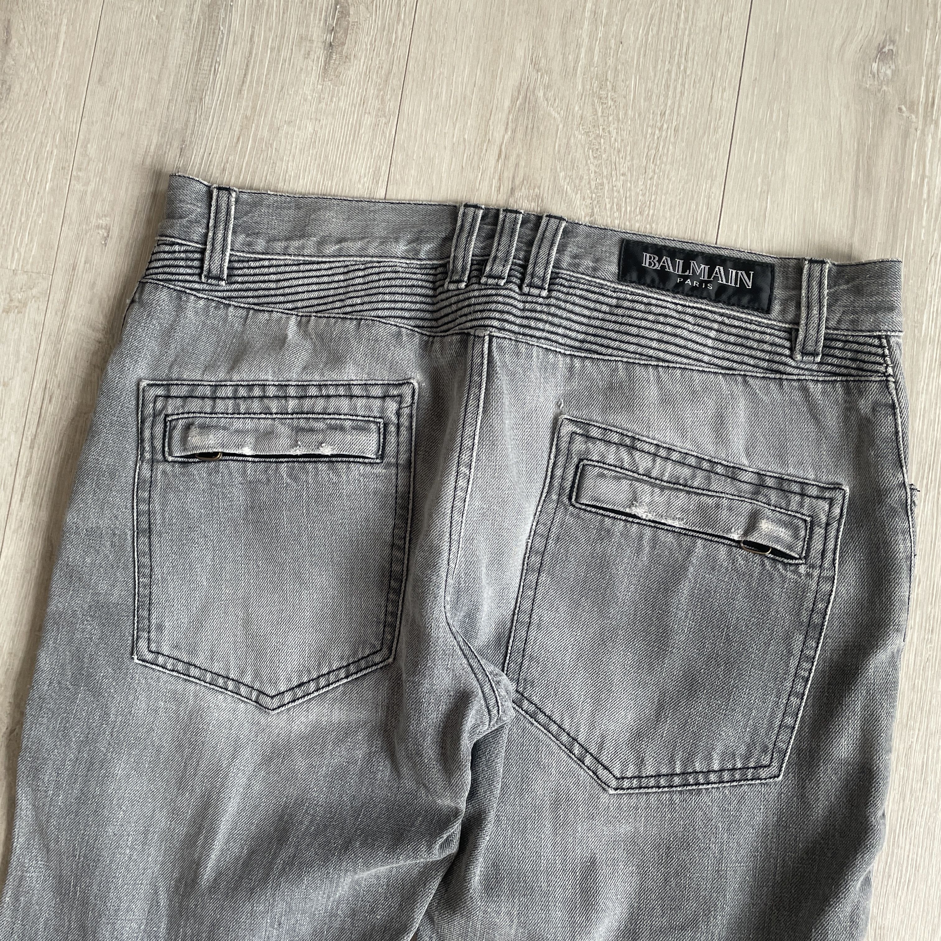 Balmain Balmain AW10 ripped bikers Size US 31 - 8 Thumbnail