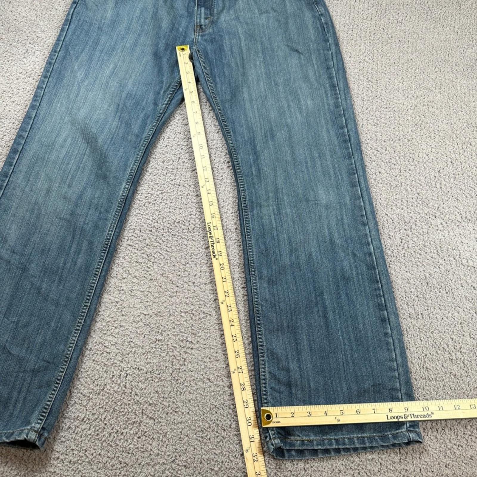 Levi's Levis Signature Straight Leg Jeans Men 40x32 Blue Denim Size US 40 / EU 56 - 3 Thumbnail