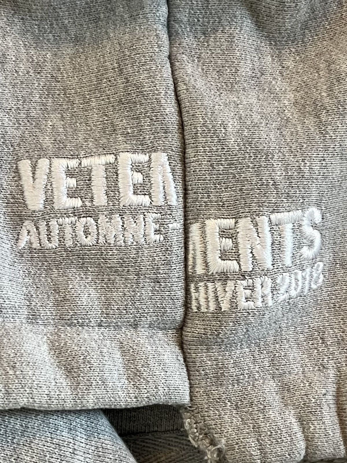Vetements AW18 Antwerpen Grey Reconstructed Pullover Hoodie Size US M / EU 48-50 / 2 - 6 Thumbnail
