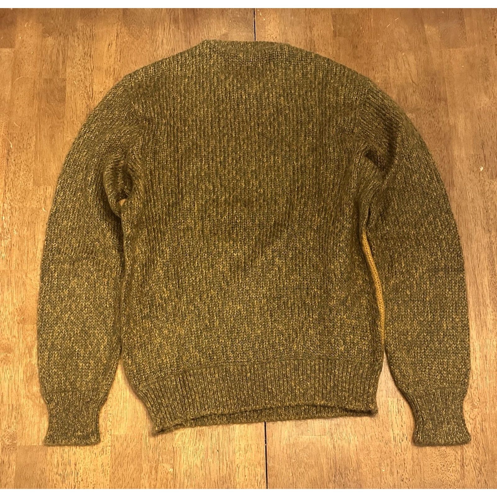 Vintage VINTAGE RIZZ Sweater M/L Argyle Mohair 70s 80s Grunge Brown Mens Size US M / EU 48-50 / 2 - 2 Thumbnail