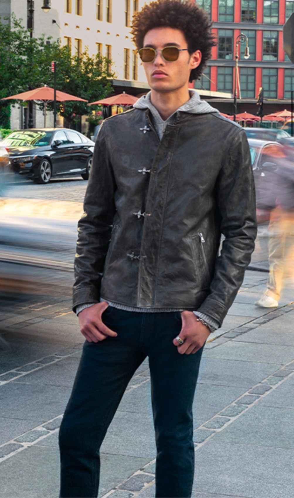 John Varvatos Leather Moto Jacket. Size EU 48 USA 38 Size US M / EU 48-50 / 2 - 5 Thumbnail