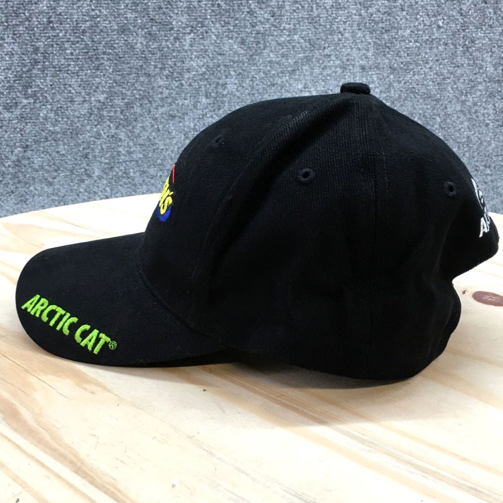Vintage Arctic Cat Heinen's Baseball Hat Mens Black OS Curved Brim Embroidered Logo Size ONE SIZE - 6 Thumbnail