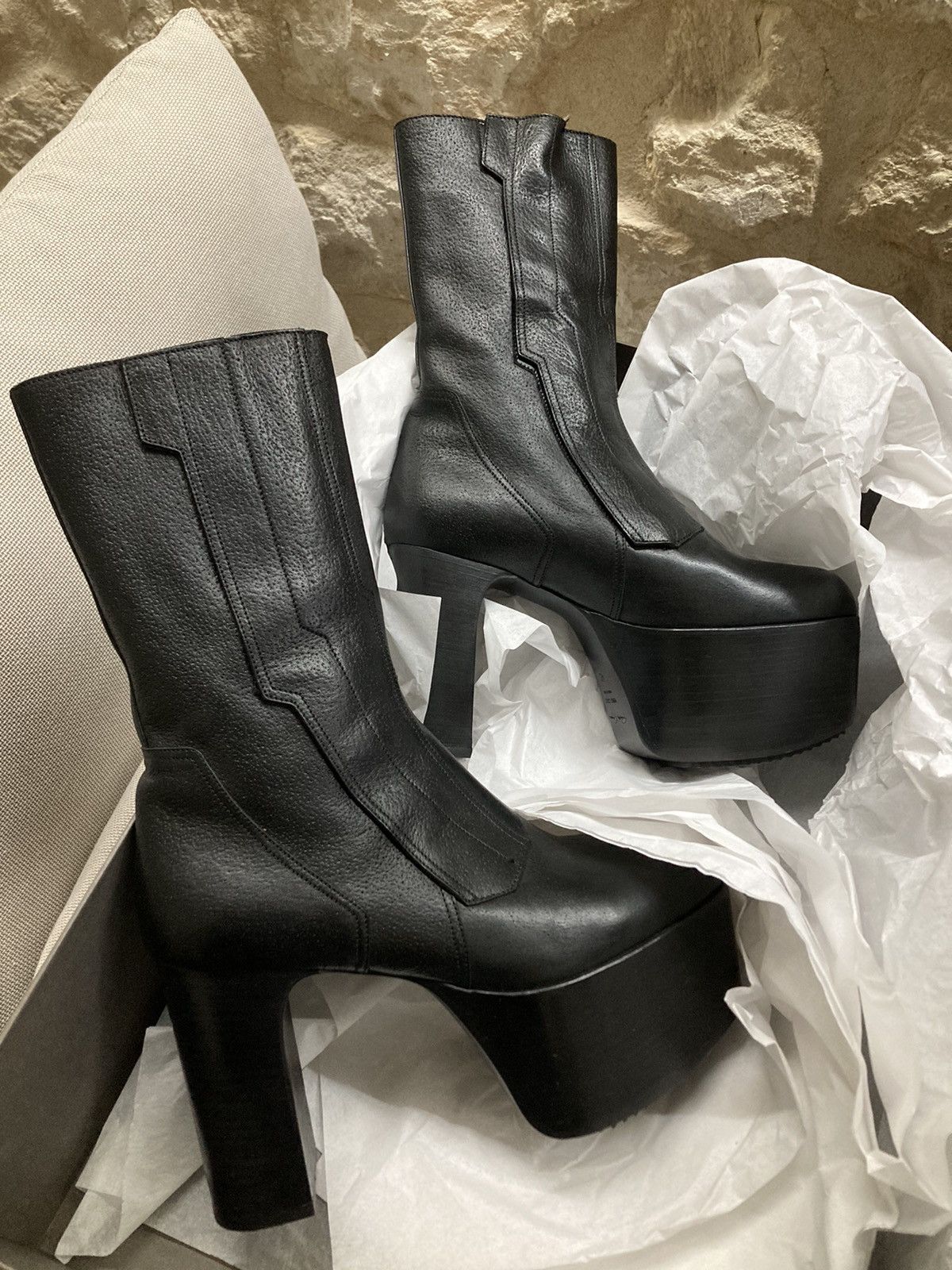 Rick Owens Performa Motocross Kiss Boots | Grailed