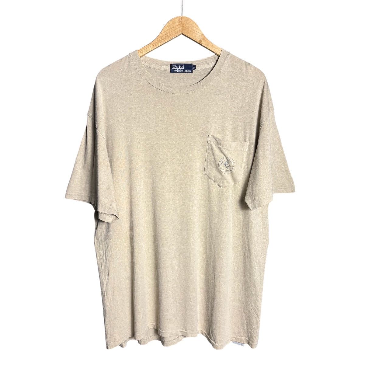 Polo Ralph Lauren Vintage 90s Polo Ralph RL Logo Pocket Single Stitch T-Shirt Size US XL / EU 56 / 4 - 1 Thumbnail