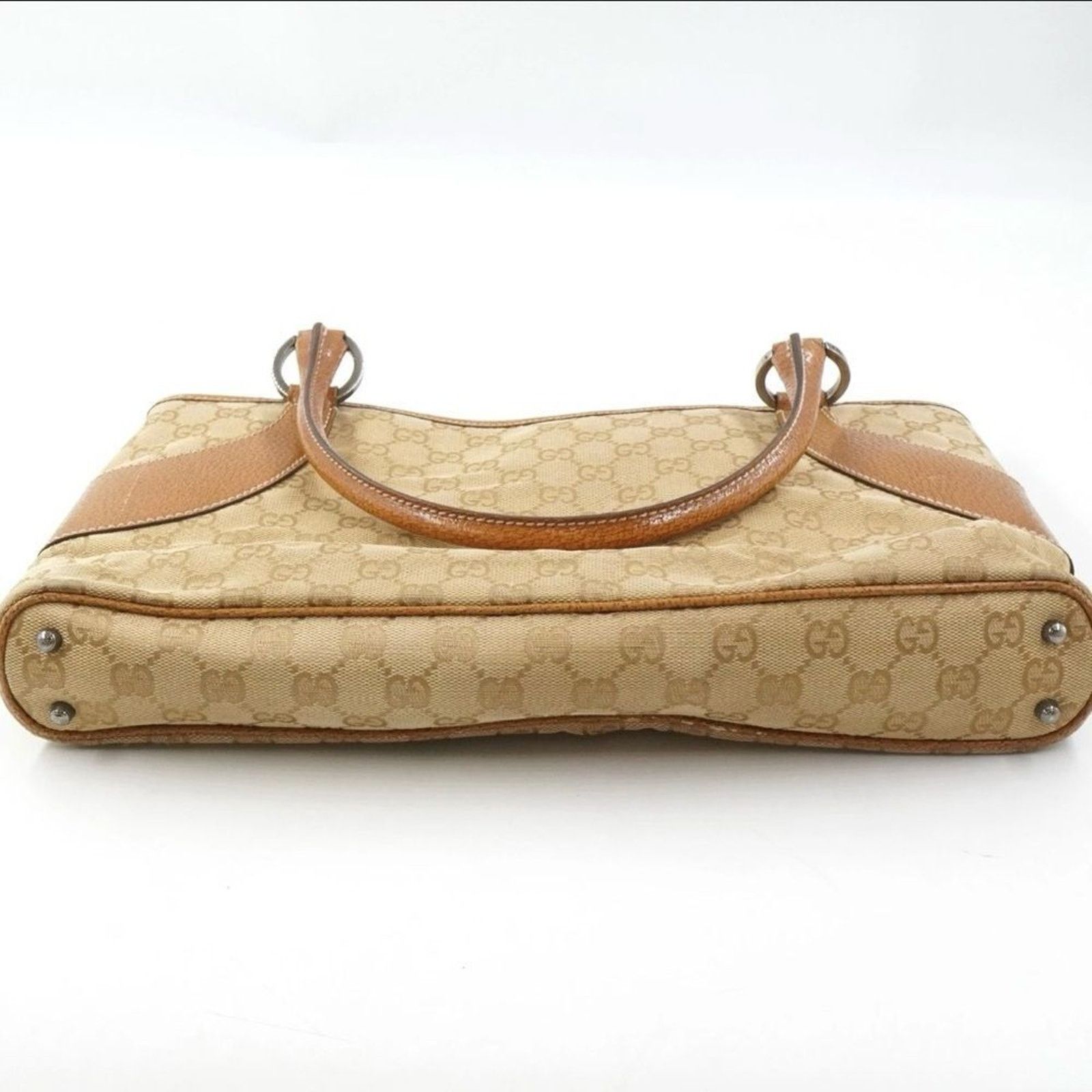 Gucci Gucci Vintage Gucci GG canvas Women Brown Tote Bags Size ONE SIZE - 3 Thumbnail