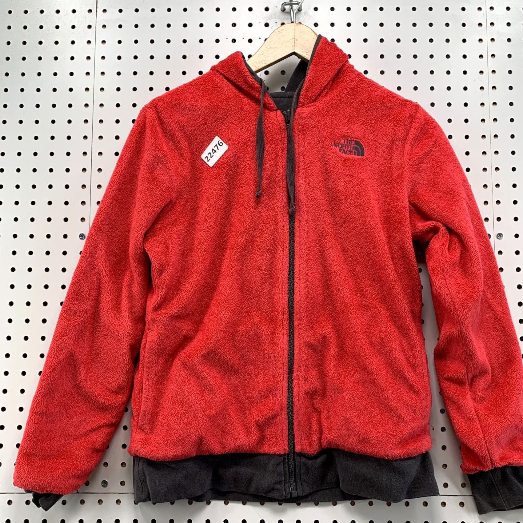 The North Face The North Face Hooded Fleece Reversible Jacket Red Gray Womens Small Size S / US 4 / IT 40 - 6 Thumbnail