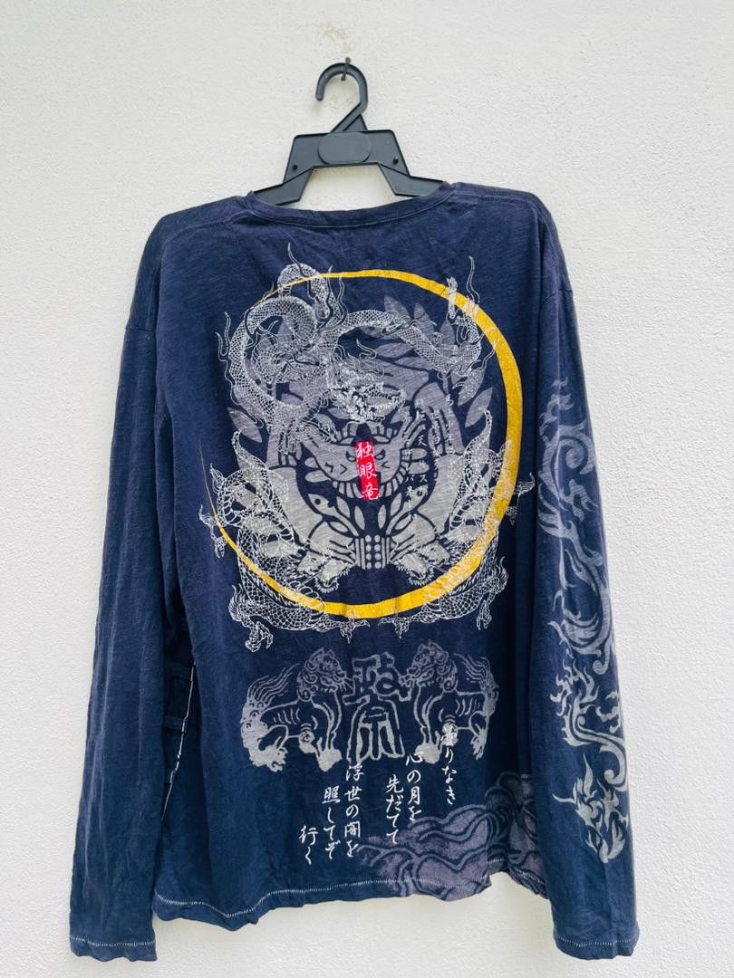 Japanese Brand × Vintage Vintage Japanese Dragon Designer Fashion Style Shirt Size US XL / EU 56 / 4 - 1 Thumbnail