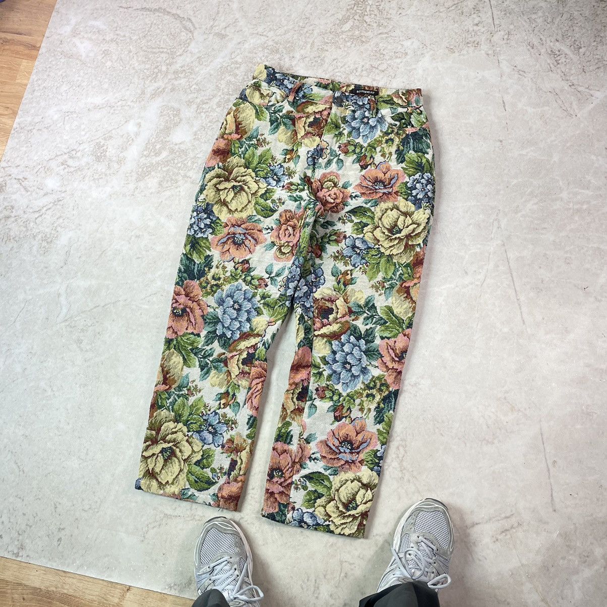 Jaded London Jaded London Woven Floral Boyfriend Baggy Pants Size US 31 - 2 Thumbnail