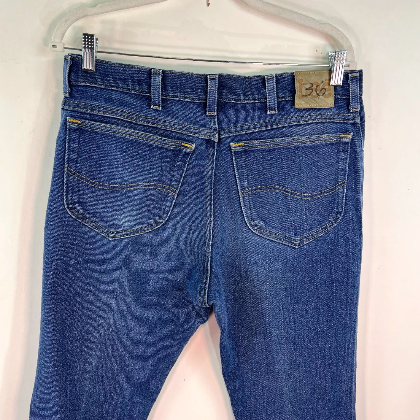 Lee VINTAGE Lee Jeans 36x29 Blue Straight Leg High Rise Relaxed USA Mens Size US 36 / EU 52 - 7 Thumbnail