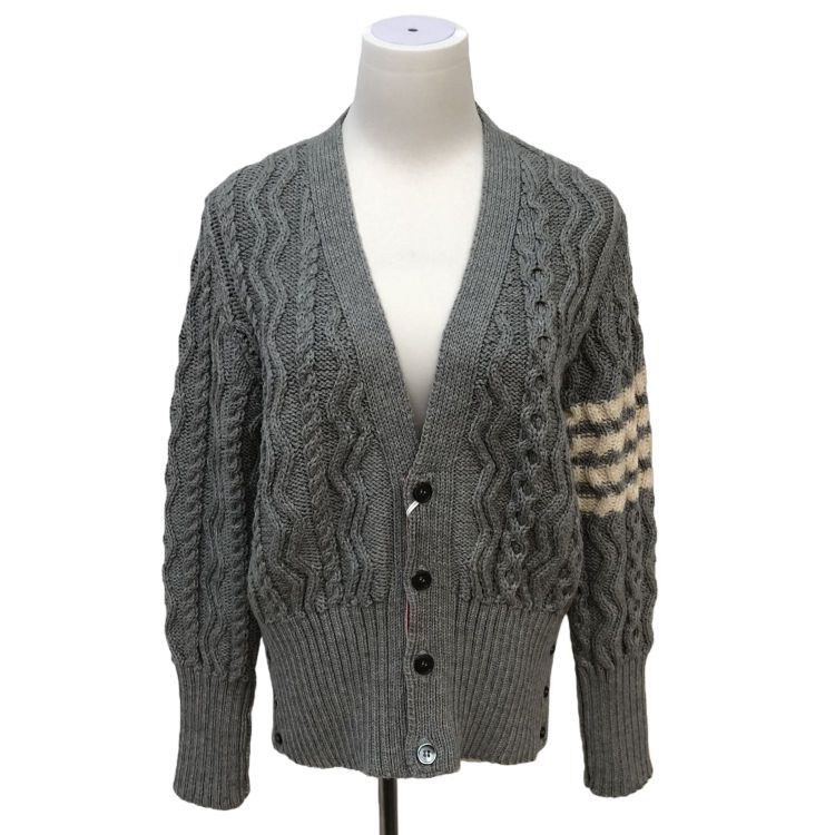 Thom Browne Thom Browne Cable Knit Cardigan Size 1 Size US S / EU 44-46 / 1 - 1 Thumbnail