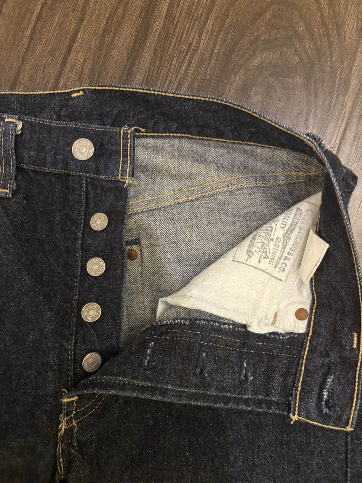 Levi's 90s Levi’s BigE 503B Indigo Selvedge Denim Jeans MadeinJapan Size US 29 - 4 Thumbnail