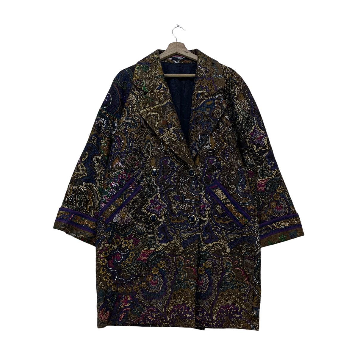 Japanese Brand 🗣️Leonard Fashion Paris Overprint Batik Style Jacket Size M / US 6-8 / IT 42-44 - 1 Thumbnail
