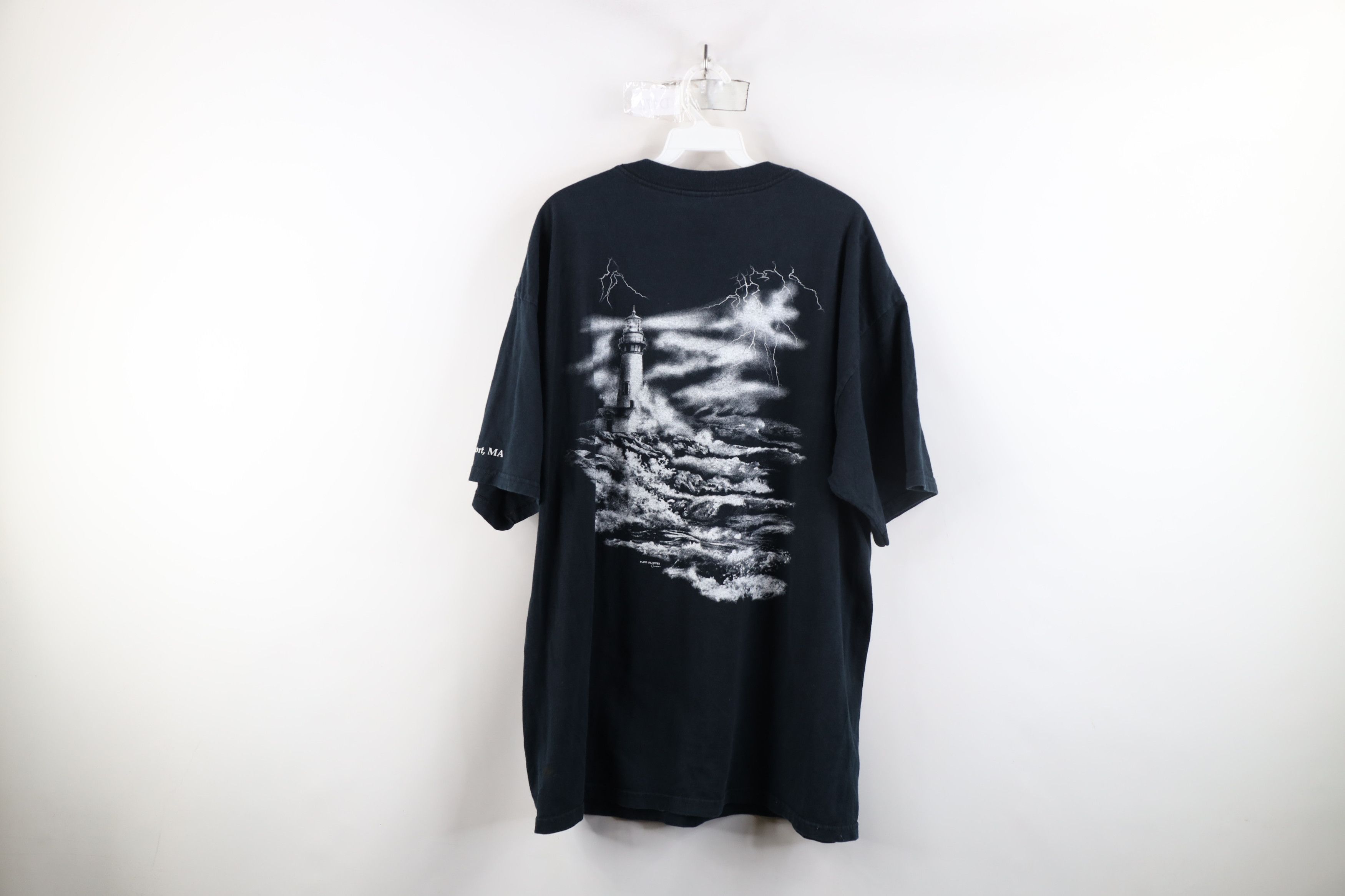 Vintage Vintage 90s Streetwear Lighthouse Ocean Beach T-Shirt Size US XL / EU 56 / 4 - 10 Thumbnail